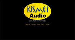 Desktop Screenshot of kismetaudio.com