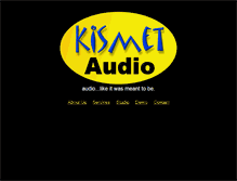 Tablet Screenshot of kismetaudio.com